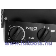 Ipari elektromos hősugárzó termosztáttal 2000W Neo Tools