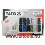 Műanyag patent készlet 308 részes Fiat YATO