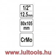 Olajszűrőkulcs, univerzális (1/2") Ø 80-105mm
