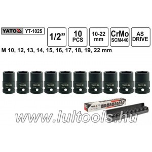 Yato Gépi dugókulcs készlet 1/2" (YT-1025)