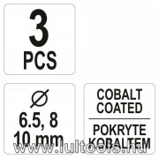 Pont hegesztés lefúró készlet, 5% cobalt acél (YT-28921)
