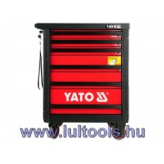 Yato YT-5530 szerszámkocsi, szerszámokkal 177db-os, 6 fiókos