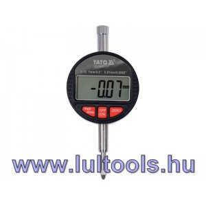 Digitális indikátor óra 0-12,7/ 0,01 mm mágneses Yato