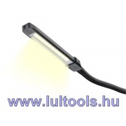 LED munkalámpa, USB tölthető; 500 Lm, cserélhető Li-ion akku, 2500 mAh, flexibilis szár